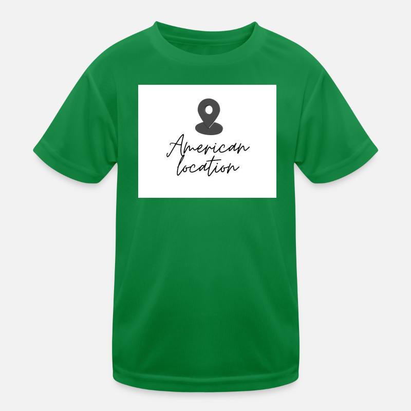 Épingle de localisation américaine T-shirt sport Enfant
