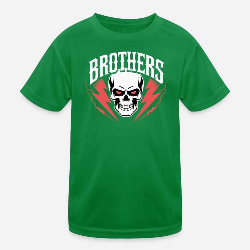 Brothers Skull Thunder Crest T-shirt sport Enfant