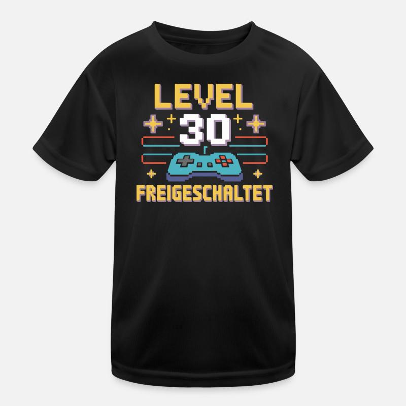 Level 30 Freigeschaltet Controller Kinder Funktions-T-Shirt