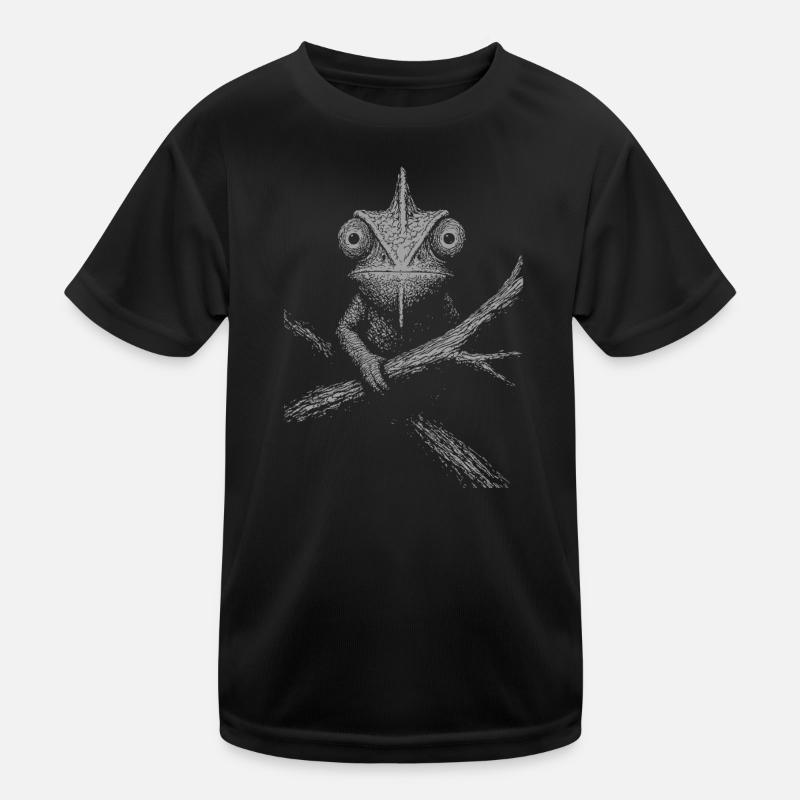 Ernstes Chamäleon  Kinder Funktions-T-Shirt