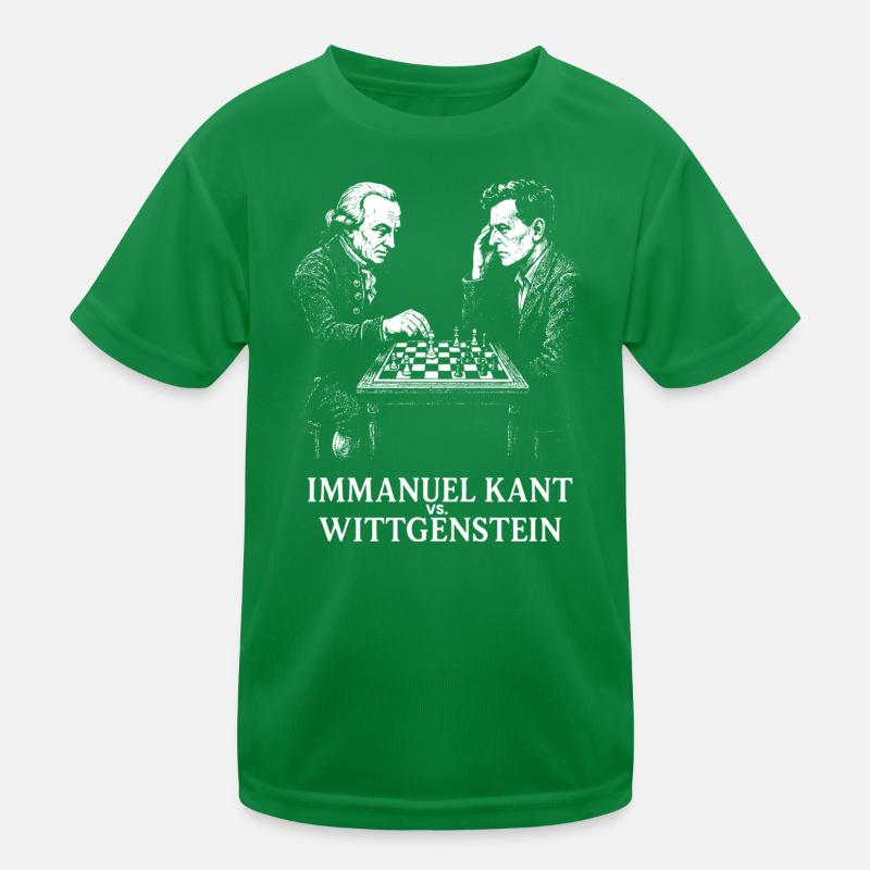 Kant vs Wittgenstein Schachduell Kinder Funktions-T-Shirt