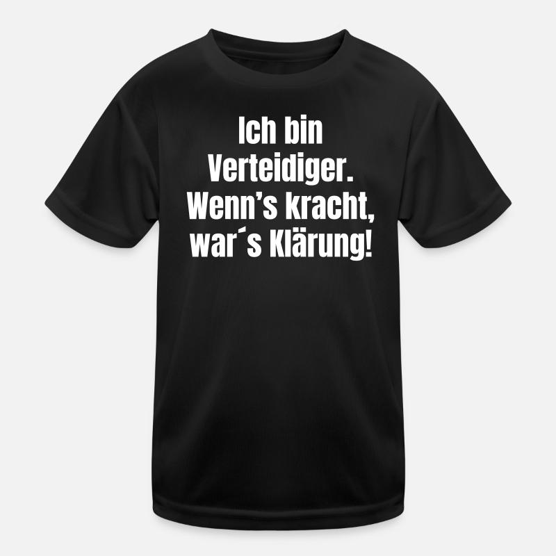 Ich bin Verteidiger Klärung mit Krach Kinder Funktions-T-Shirt