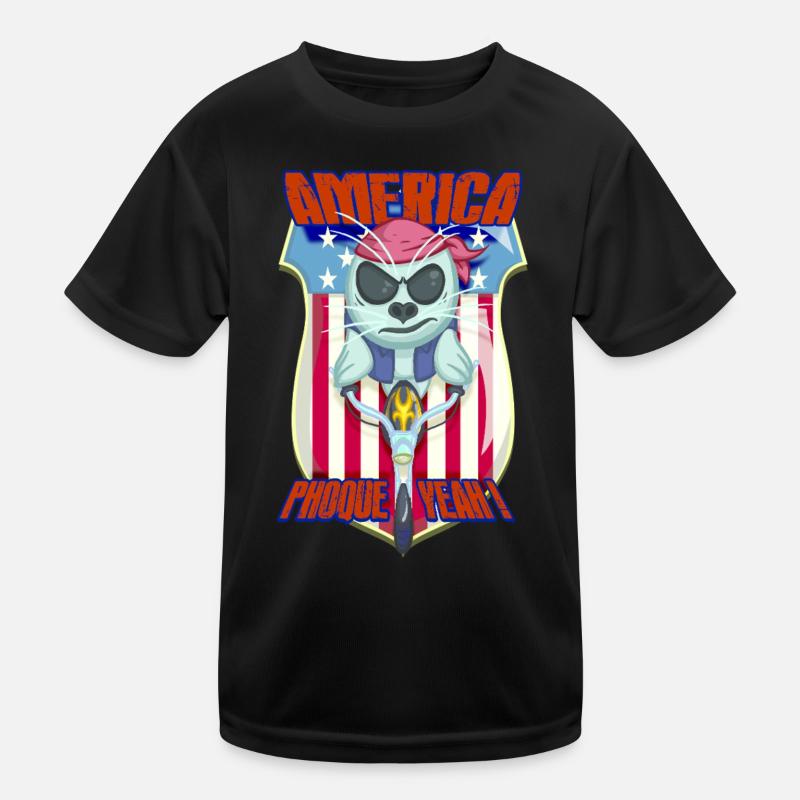 america phoque YEAH T-shirt sport Enfant