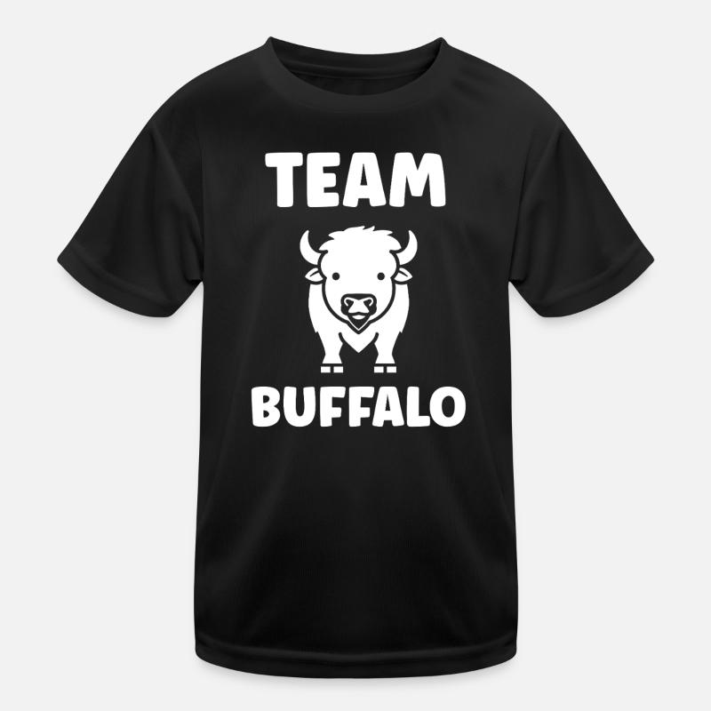 Bison Kinder Funktions-T-Shirt
