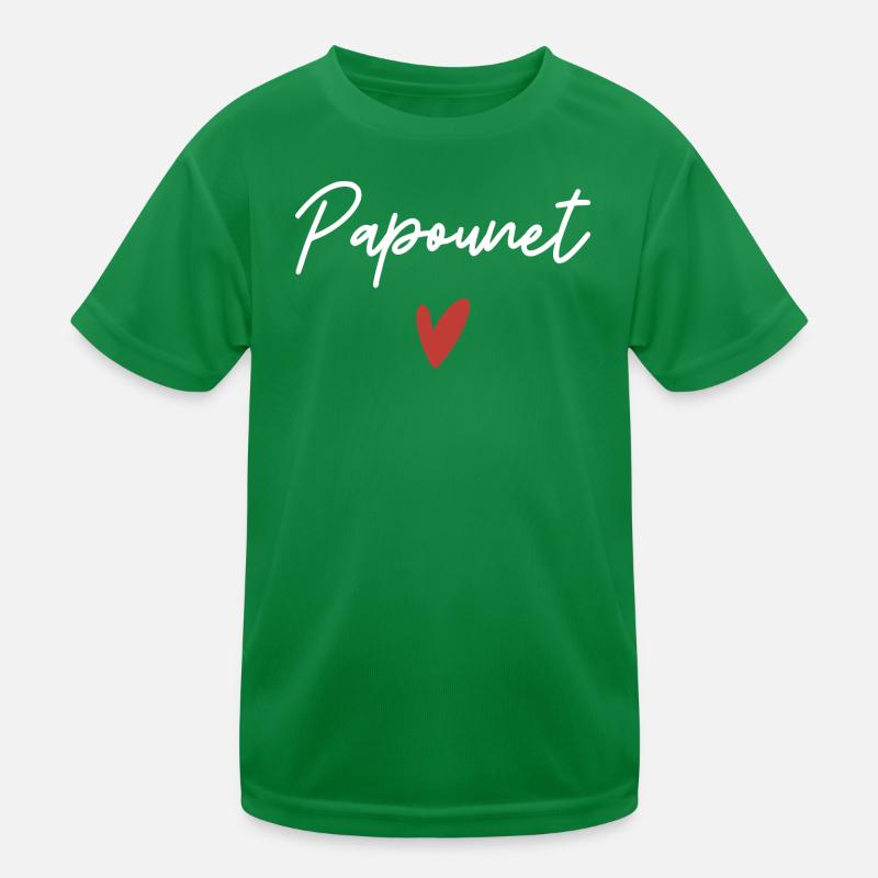 Papa Herz Geschenkidee Kinder Funktions-T-Shirt