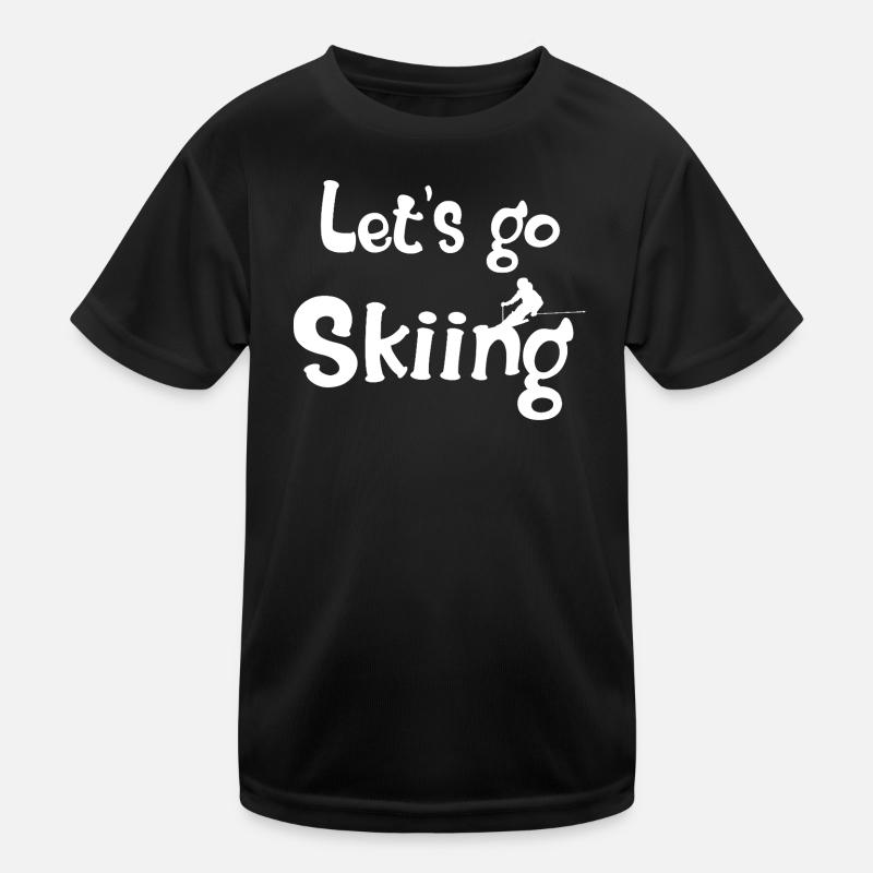 Bold ski lover Kids Functional T-Shirt