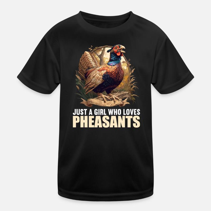 Pheasants Pheasant Kids Functional T-Shirt