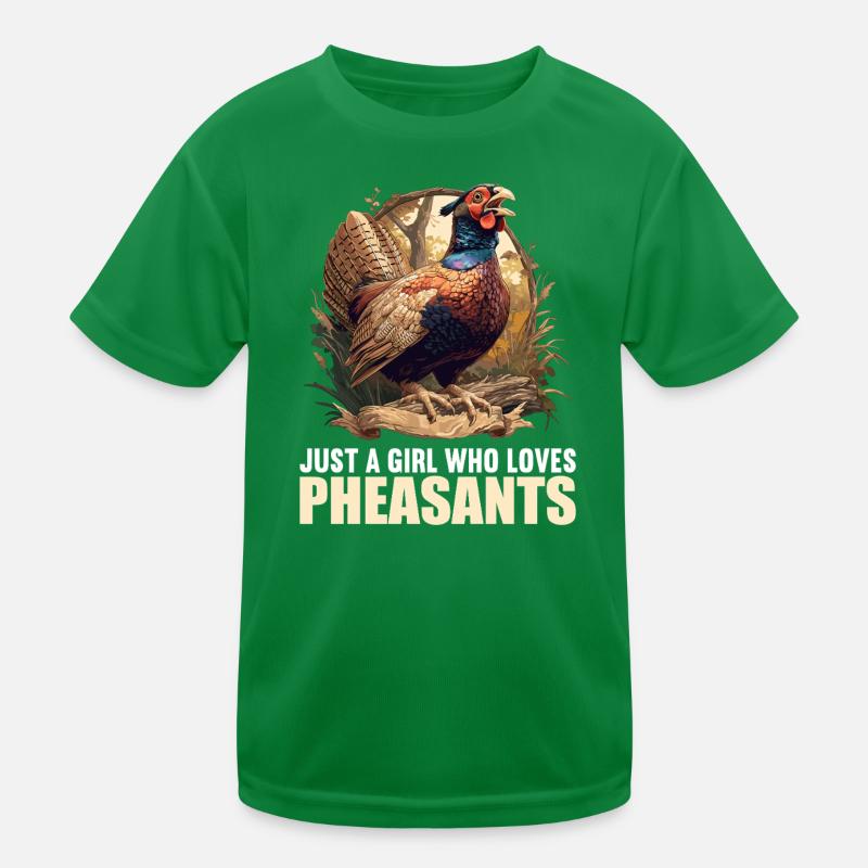 Pheasants Pheasant Kids Functional T-Shirt