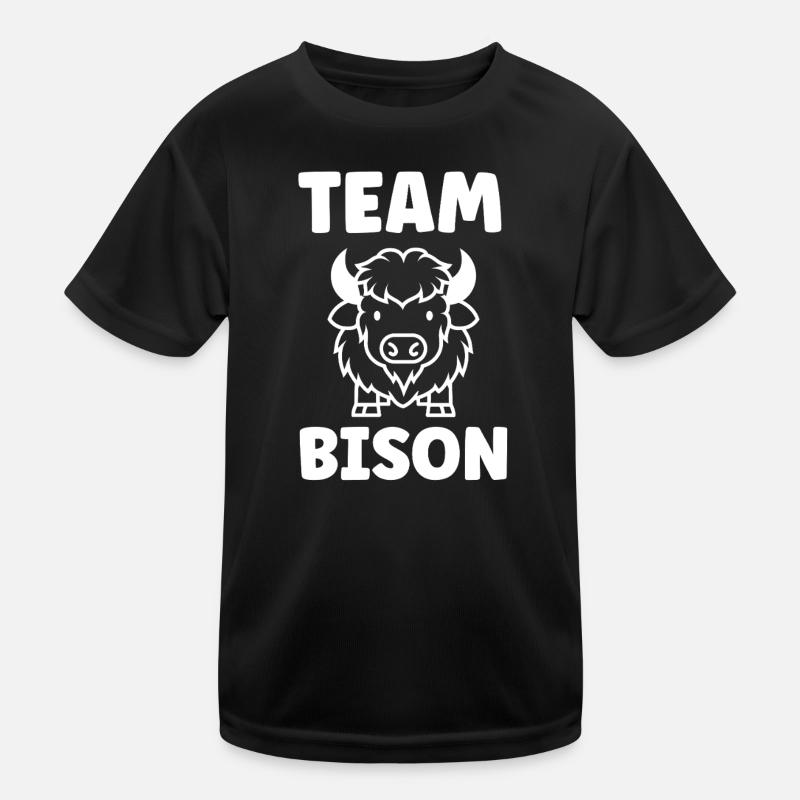 Bison Kinder Funktions-T-Shirt