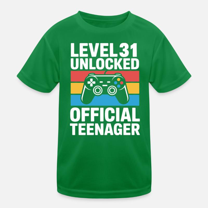 Niveau 31 Adolescent officiel débloqué T-shirt sport Enfant