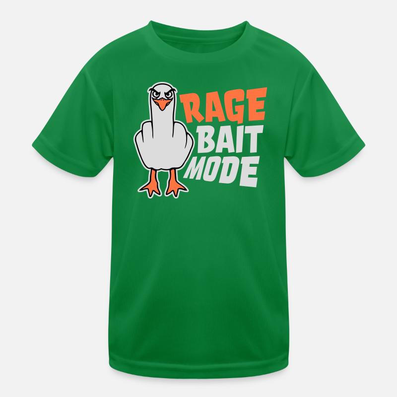 Rage Appât Mode Mouette Oiseau Méchant Drôle Provocation T-shirt sport Enfant