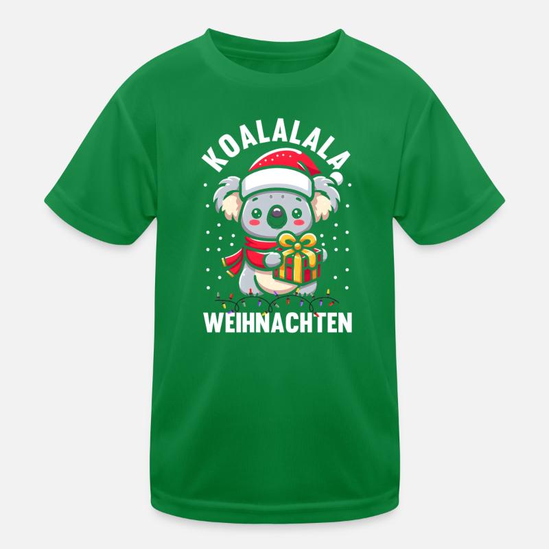 Weihnachtsmann Koala Weihnachtszeit Weihnachts Kinder Funktions-T-Shirt