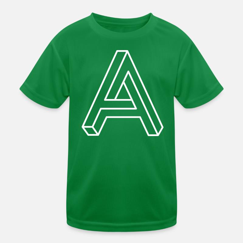 Impossible Form A – Optical Illusion Geometry Kids Functional T-Shirt