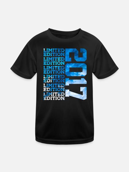 LIMITED EDITION 2017 9 JAHRE 9. GEBURTSTAG - Kinder Funktions-T-Shirt - Schwarz - Vorne