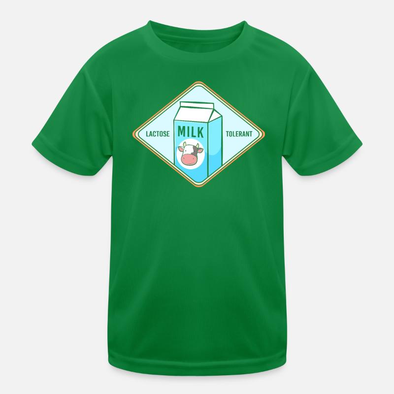 Flatulence Milk Lactose Kids Functional T-Shirt