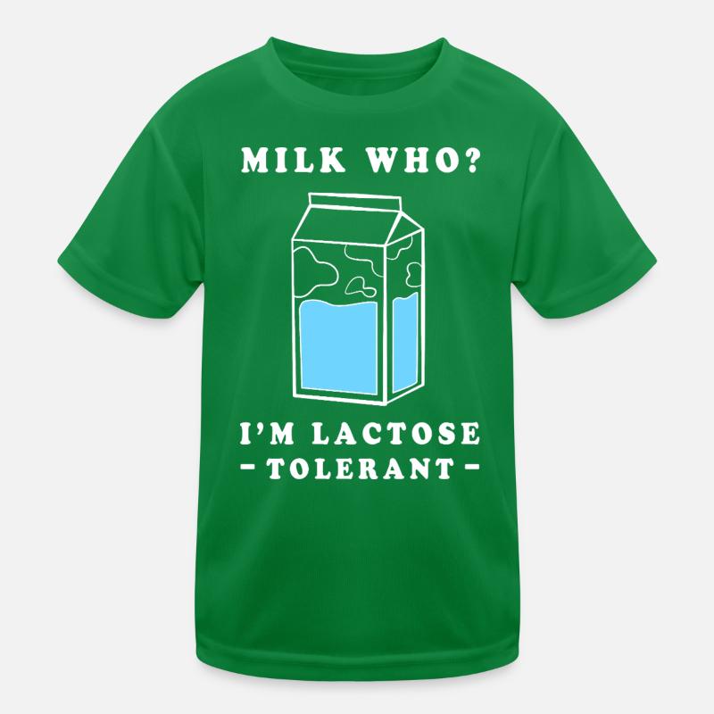 Flatulences Lait Lactose T-shirt sport Enfant