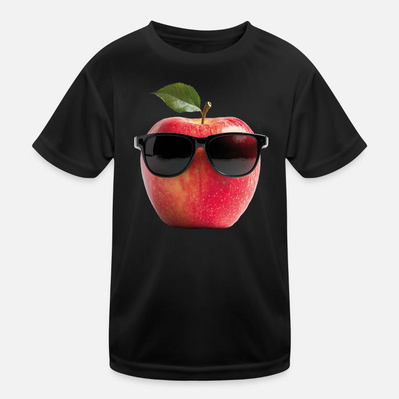 Pomme avec lunettes de soleil T-shirt sport Enfant