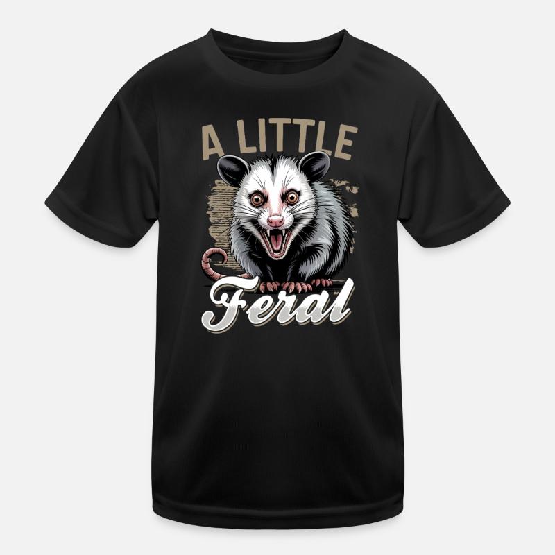 Funny Opossum Kids Functional T-Shirt