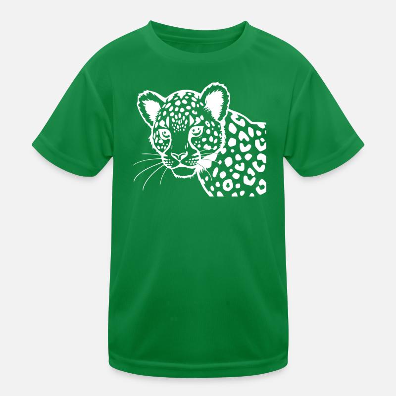 Leopard Kinder Funktions-T-Shirt