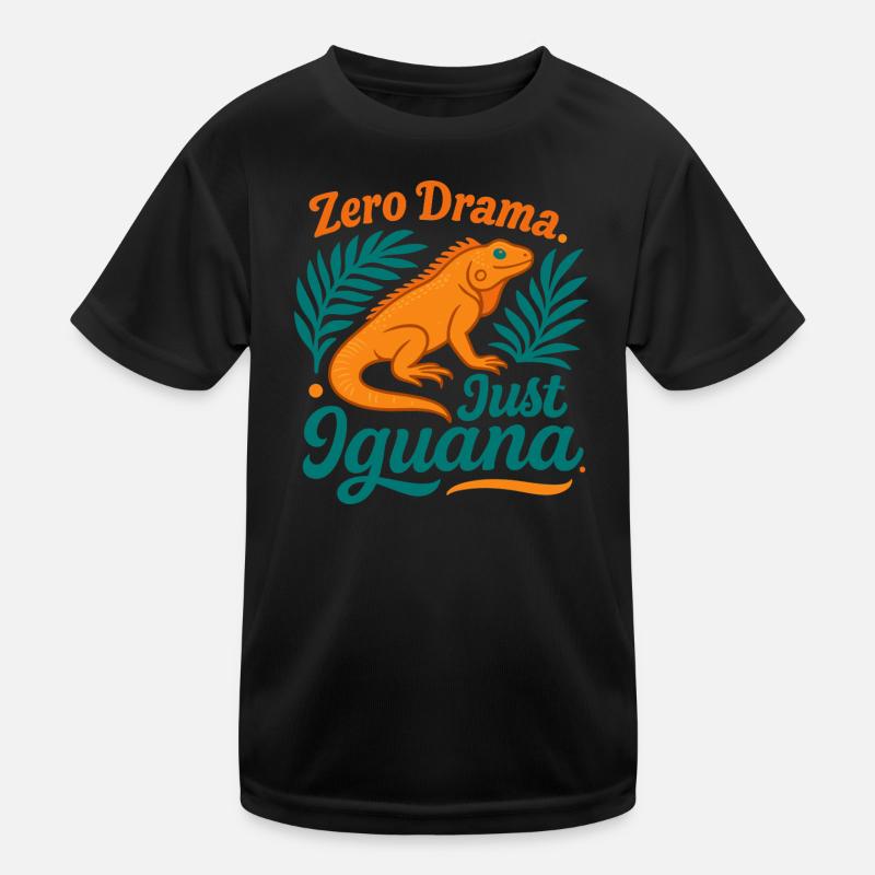 Zero Drama Iguana Kinder Funktions-T-Shirt