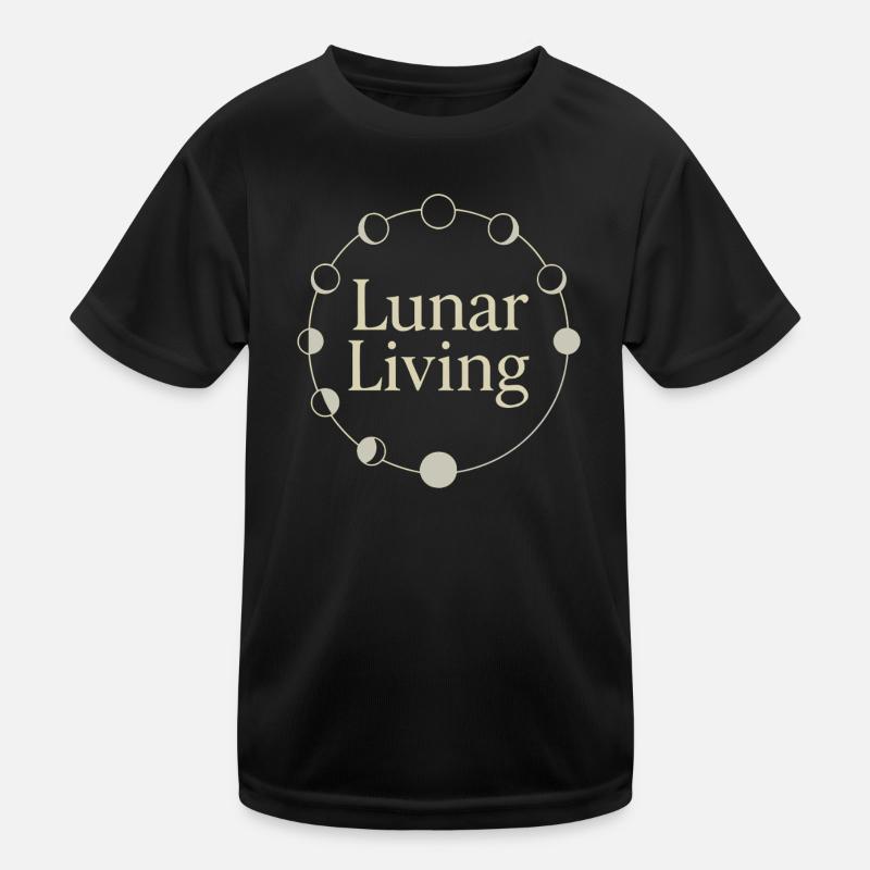 Moon Cycle Moon Goddess Intentionally Kids Functional T-Shirt