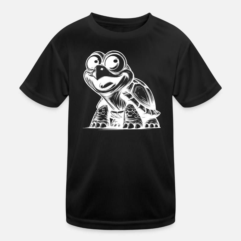 Baby Schildkröten mit großen Augen Kinder Funktions-T-Shirt