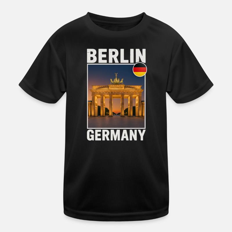 Berlin Brandenburg Gate Kids Functional T-Shirt