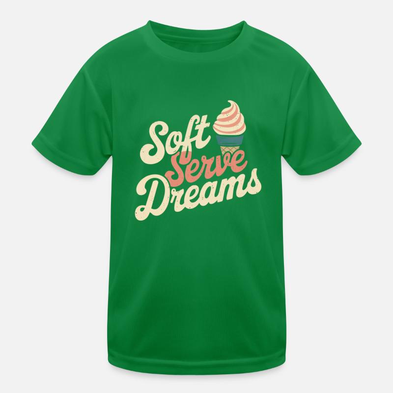 Retro Eiscreme Kids Functional T-Shirt