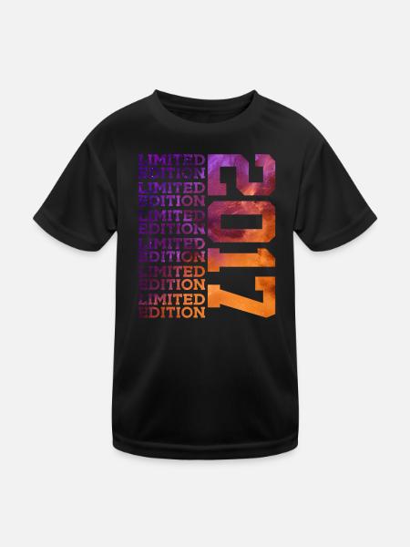 9 ANS ÉDITION LIMITÉE 2017 9E ANNIVERSAIRE - T-shirt sport Enfant - noir - Devant