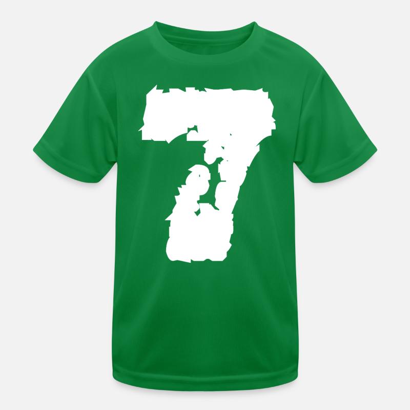 7 Nummer sieben Kinder Funktions-T-Shirt