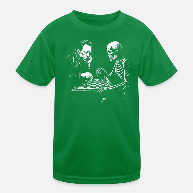 Duel d’échecs Camus et Skeleton T-shirt sport Enfant