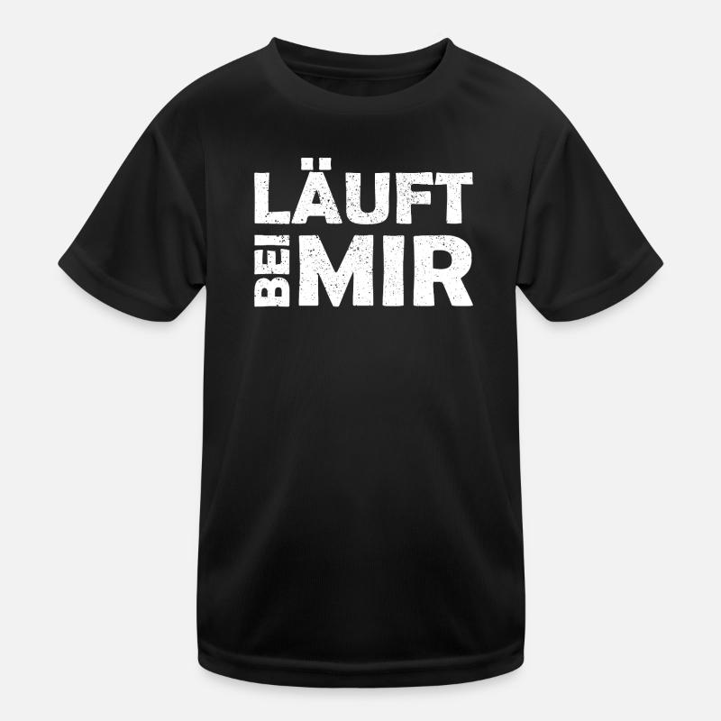 Il court avec moi - Belle expression - Course T-shirt sport Enfant