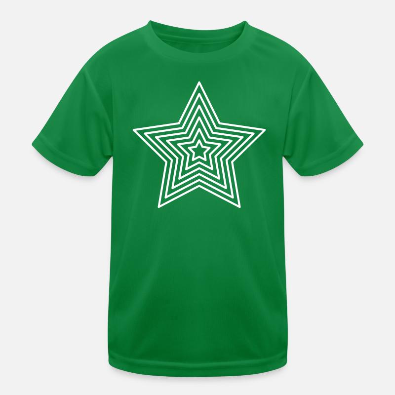 Impression géométrique étoile de lignes T-shirt sport Enfant