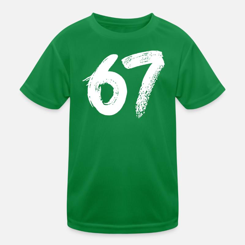 67 White Paint Kids Functional T-Shirt