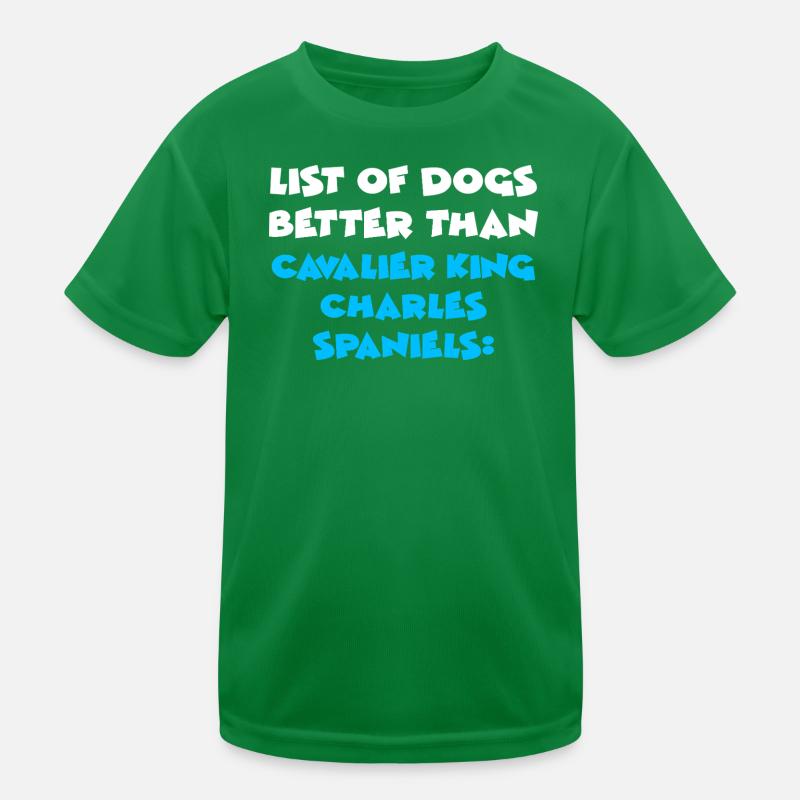 Cavalier King Charles Spaniel Kids Functional T-Shirt