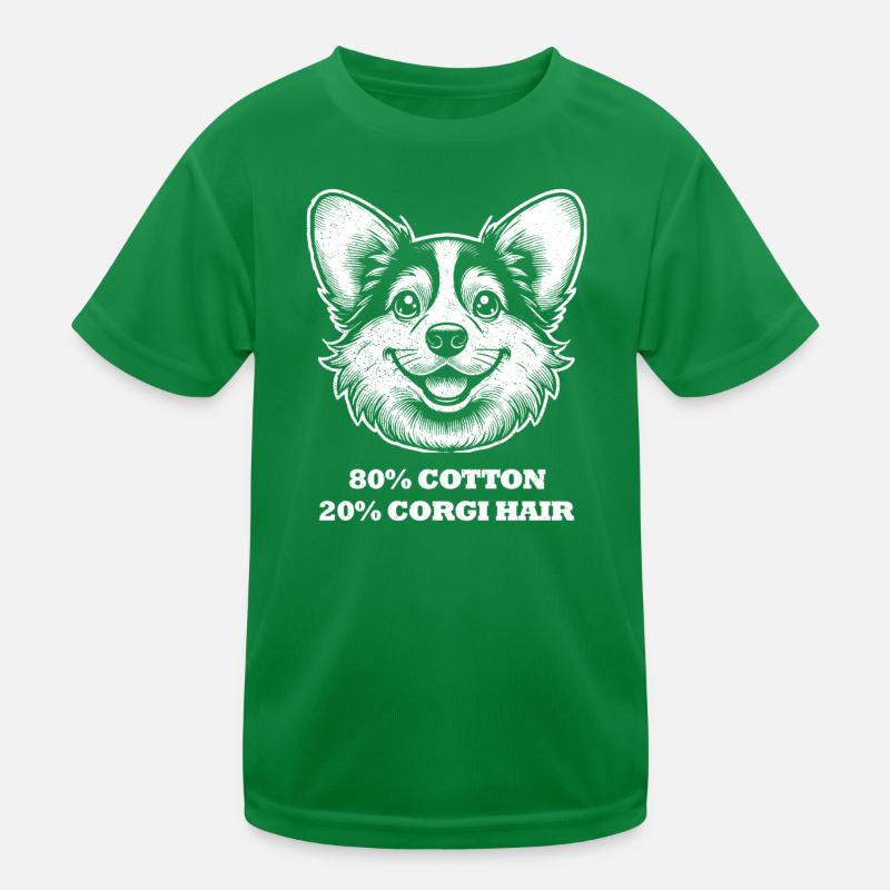 Corgi Hair Kids Functional T-Shirt