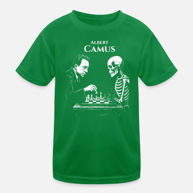 Duel d’échecs existentiel Albert Camus T-shirt sport Enfant