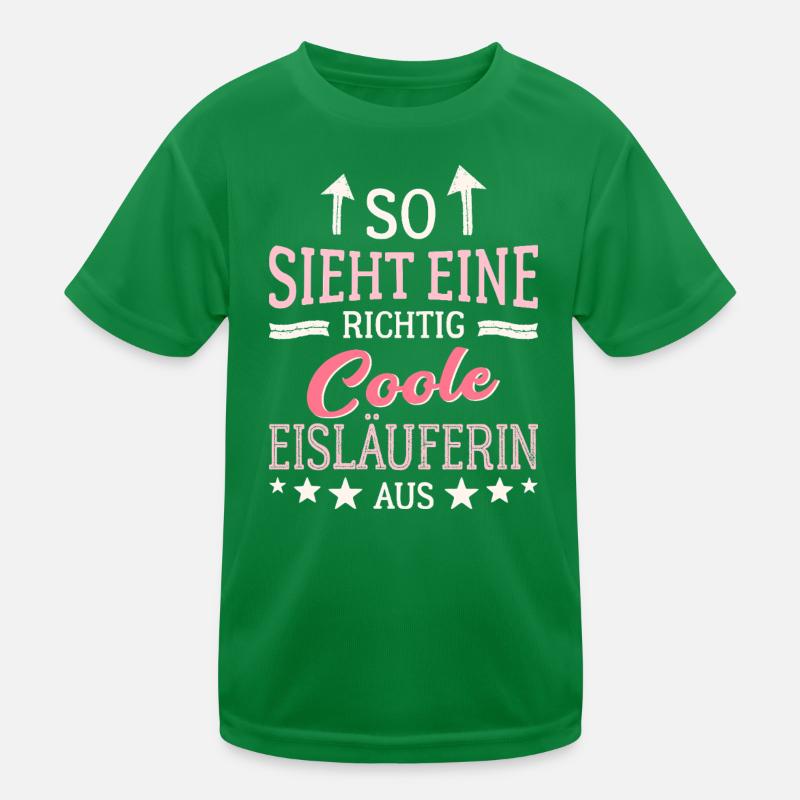 So sieht eine richtig coole Eisläuferin aus Kids Functional T-Shirt