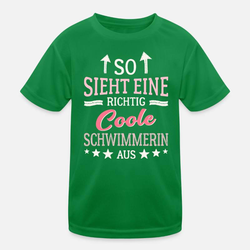 This is what a really cool swimmer looks like Kids Functional T-Shirt