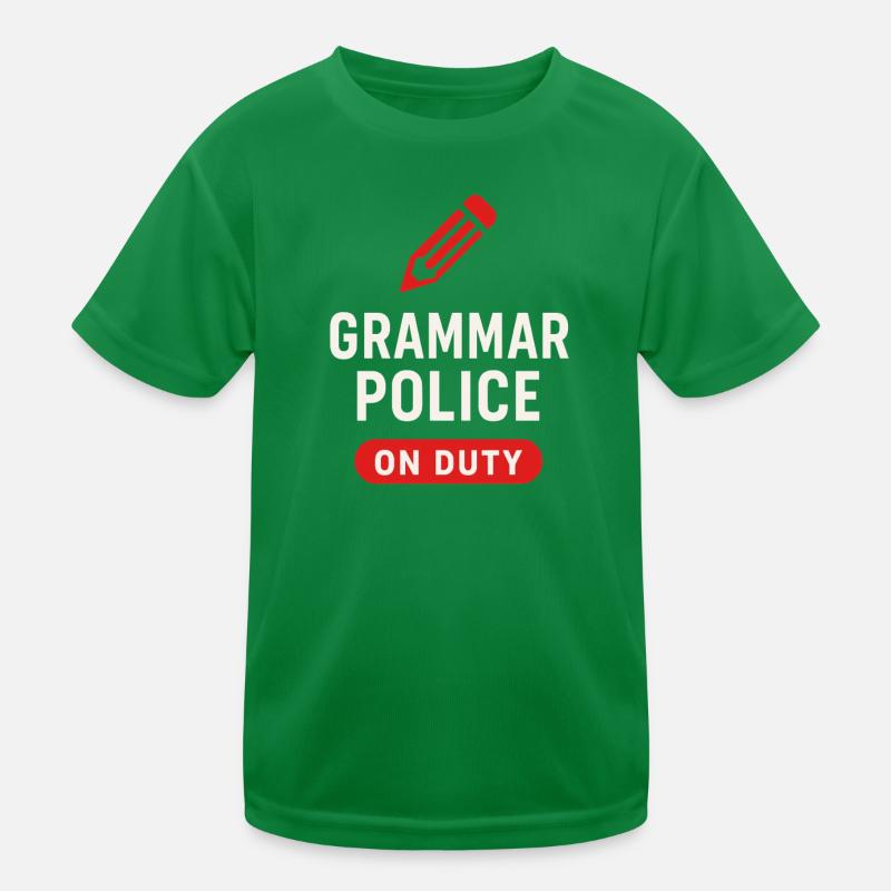 Grammar Oxford Comma Language Rules Kids Functional T-Shirt