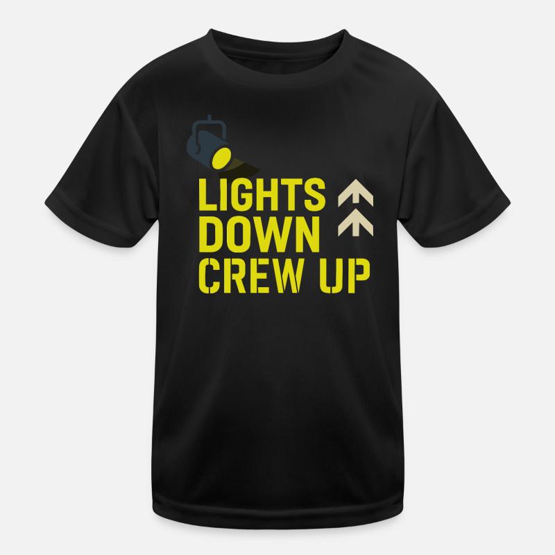 Theatre Technology Crew Stage Technician Sound Kids Functional T-Shirt