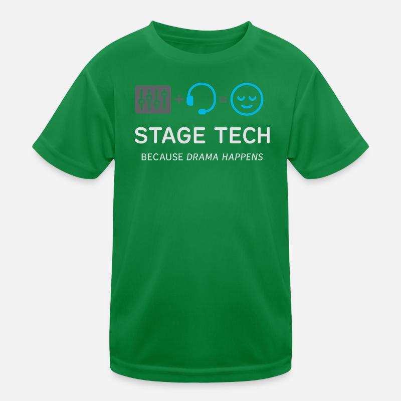 Équipe technique théâtrale Technicien de scène Son T-shirt sport Enfant