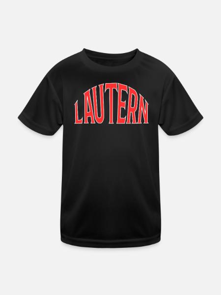 Kaiserslautern - Kinder Funktions-T-Shirt - Schwarz - Vorne
