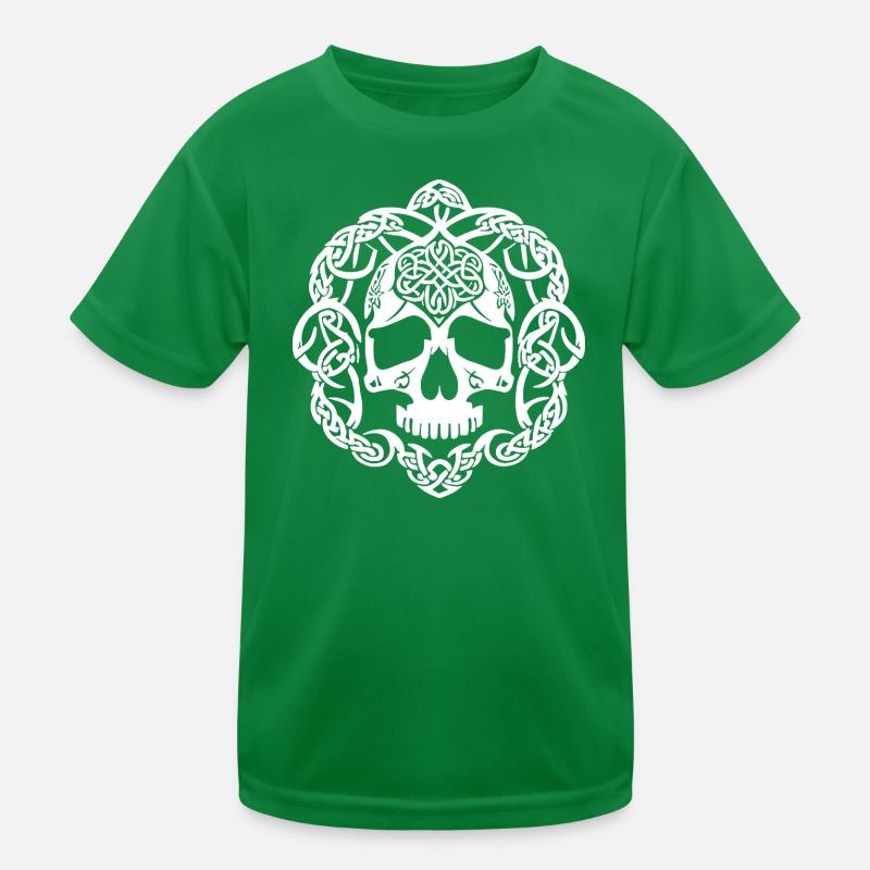 Celtic Skull Knot Kids Functional T-Shirt