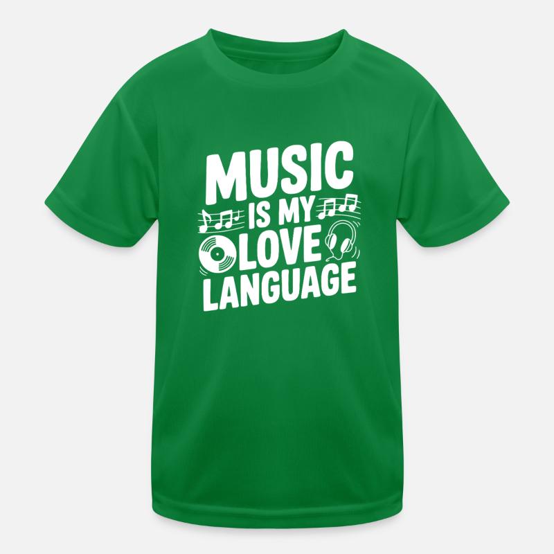 La musique est mon langage de l’amour T-shirt sport Enfant