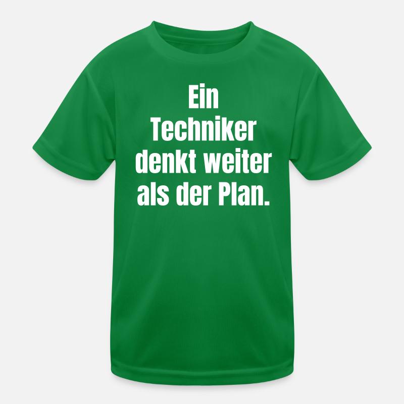 Le technicien réfléchit plus loin que prévu T-shirt sport Enfant