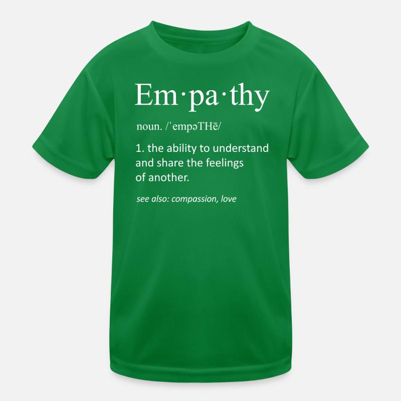 Empathie-Wörterbuch-Definition Minimalistisches Geschenk Kinder Funktions-T-Shirt