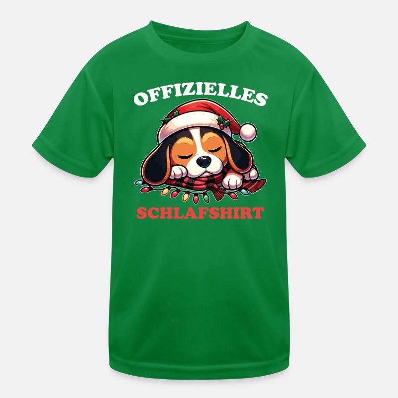 Chemise de nuit officielle de Noël Beagle T-shirt sport Enfant