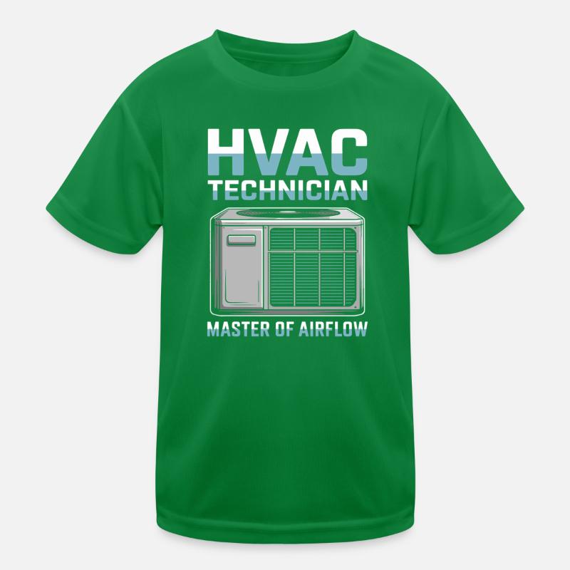 HVAC Techniker Kühltechnik Geschenk Männer Profis Kinder Funktions-T-Shirt