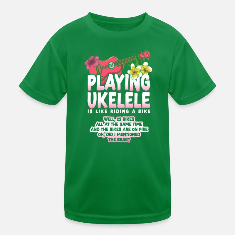 Hawaiian Ukulele Uke Playing Kinder Funktions-T-Shirt